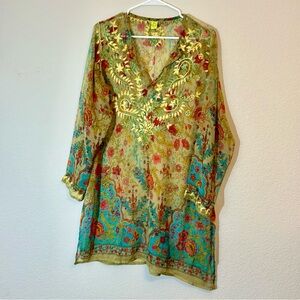 Pure Silk Sheer Tunic